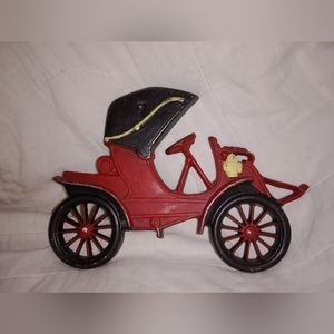 Vintage Car Buggy Wall Plaque Hanging Aluminum Cast